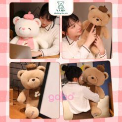 Gấu Bông Teddy Bear Đầu Bếp Foodie Teddy Cute Lông Mịn 3 Gấu Bông Teddy Bear Đầu Bếp Foodie Teddy Cute Lông Mịn