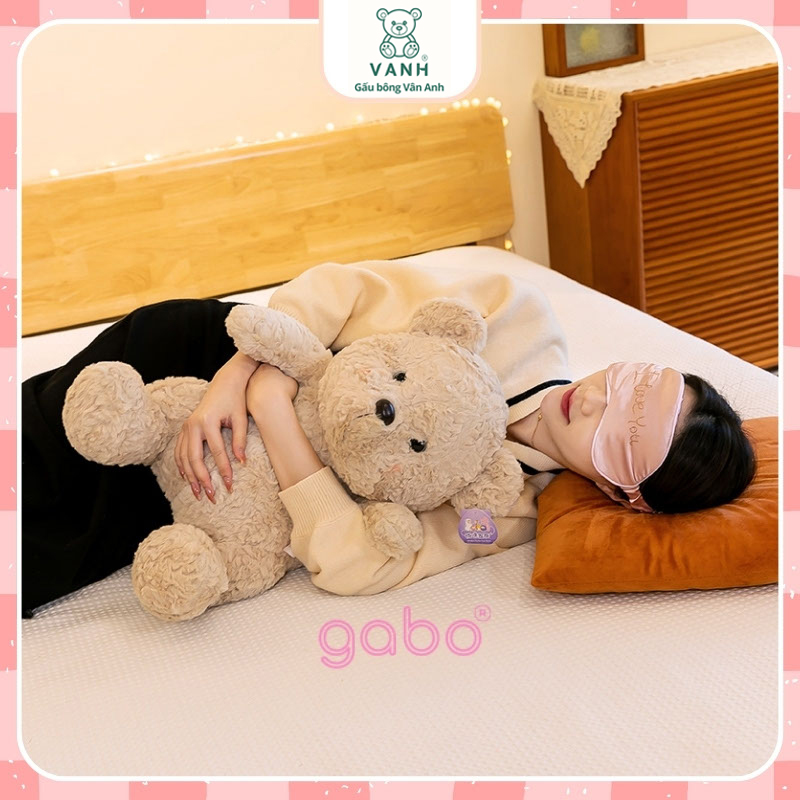 Xưởng sản xuất kinh doanh thú bông quà tặng Quảng Châu cao cấp Gấu Bông Teddy Ngồi Bịt Mắt Iloveyou Băng Đô CóThể Tháo Rời