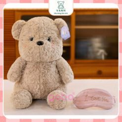 Gấu Bông Teddy Ngồi Bịt Mắt Iloveyou Băng Đô 35-45cm 6 Gấu Bông Teddy Ngồi Bịt Mắt Iloveyou Băng Đô CóThể Tháo Rời