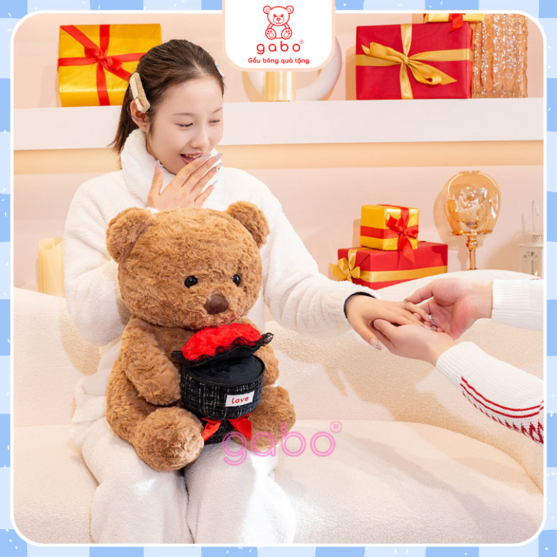 Xưởng sản xuất kinh doanh thú bông quà tặng Quảng Châu cao cấp teddy om bo hoa hong co ngan de qua sinh nhat 3