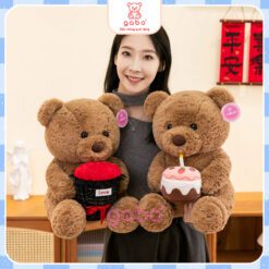 Gấu Teddy Ôm Hoa Hồng Có Ngăn Đựng Quà – Quà Sinh Nhật, Valentine, Kỷ Niệm 5 teddy om bo hoa hong co ngan de qua sinh nhat 4