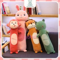 Gấu Nhồi Bông Thỏ Ếch Khỉ, Gối Ôm Cho Bé, Gối Ôm Thỏ Ếch Khỉ