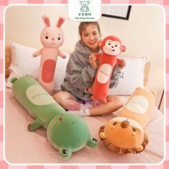 Gấu Nhồi Bông Thỏ Ếch Khỉ, Gối Ôm Cho Bé, Gối Ôm Thỏ Ếch Khỉ