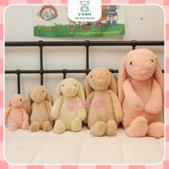 Gấu Bông Jelly Cat Thỏ Tai Dài – Mềm Mịn, Sang Trọng
