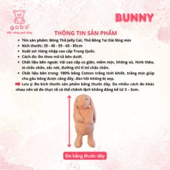 Gấu Bông Thỏ Jelly Cat, Thỏ Bông Tai Dài lông mịn