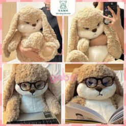 Gấu Bông Thỏ Mặt Quạo - Thỏ Hung Hăng Mặt Giận Dữ Đáng Yêu