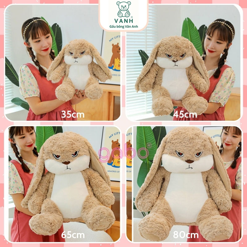Gấu Bông Thỏ Mặt Quạo, Thỏ Hung Hăng Siu Đáng Yêu 12 Gấu Bông Thỏ Mặt Quạo - Thỏ Hung Hăng Mặt Giận Dữ Đáng Yêu