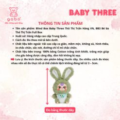 Blind Box Baby Three Thỏ Thị Trấn Hàng VN - Thỏ Thị Trấn BB3