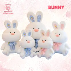 Gấu Bông Thỏ Trắng Đeo Nơ, Thỏ Bông Tiểu Thư