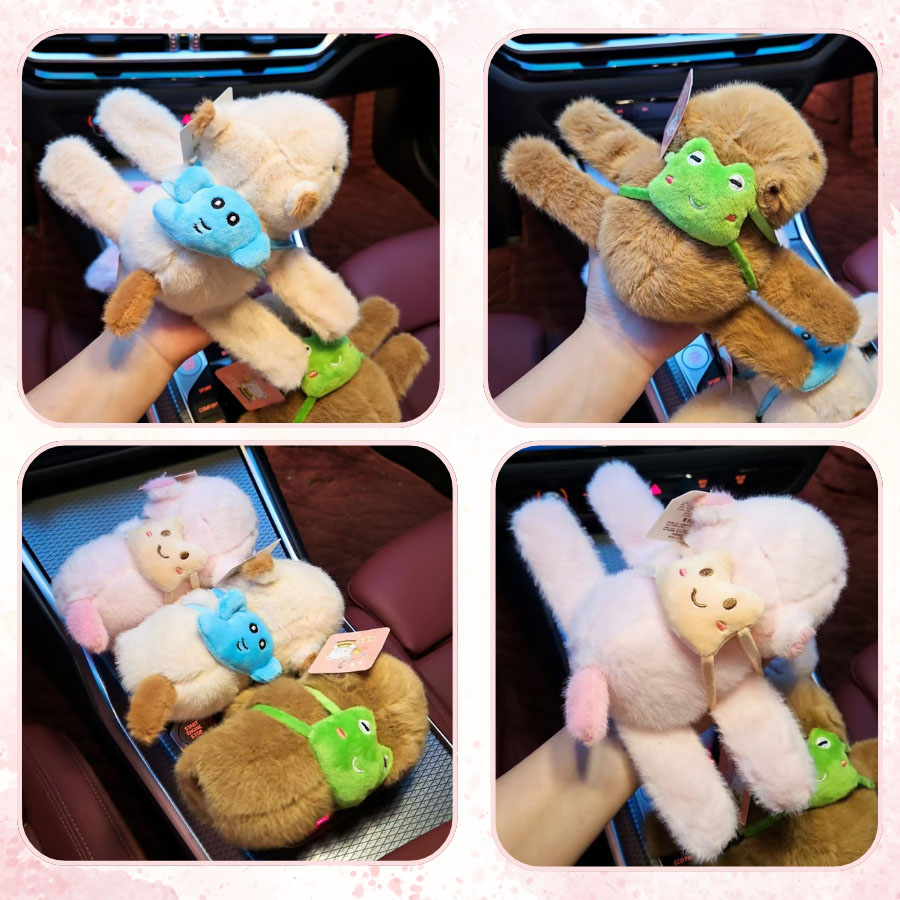 Gấu bông vòng tay capybara là mẫu gấu bông cao cấp Gấu Bông Vòng Tay Capybara - Chuột Lang Nước Ôm Vợt