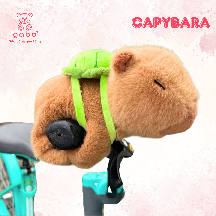 Gấu bông vòng tay capybara là mẫu gấu bông cao cấp Gấu Bông Vòng Tay Capybara - Chuột Lang Nước Ôm Vợt