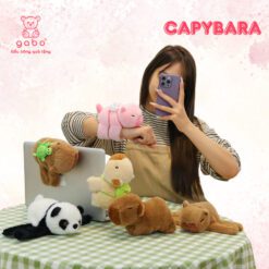 Gấu Bông Vòng Tay Capybara - Chuột Lang Nước Ôm Vợt 6 Gấu Bông Vòng Tay Capybara - Chuột Lang Nước Ôm Vợt