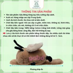 Gấu Bông Vòng Tay Tiểu Cường Vẫy Cánh Siu Cute 3 Gấu Bông Vòng Tay Tiểu Cường Vẫy Cánh Siu Cute