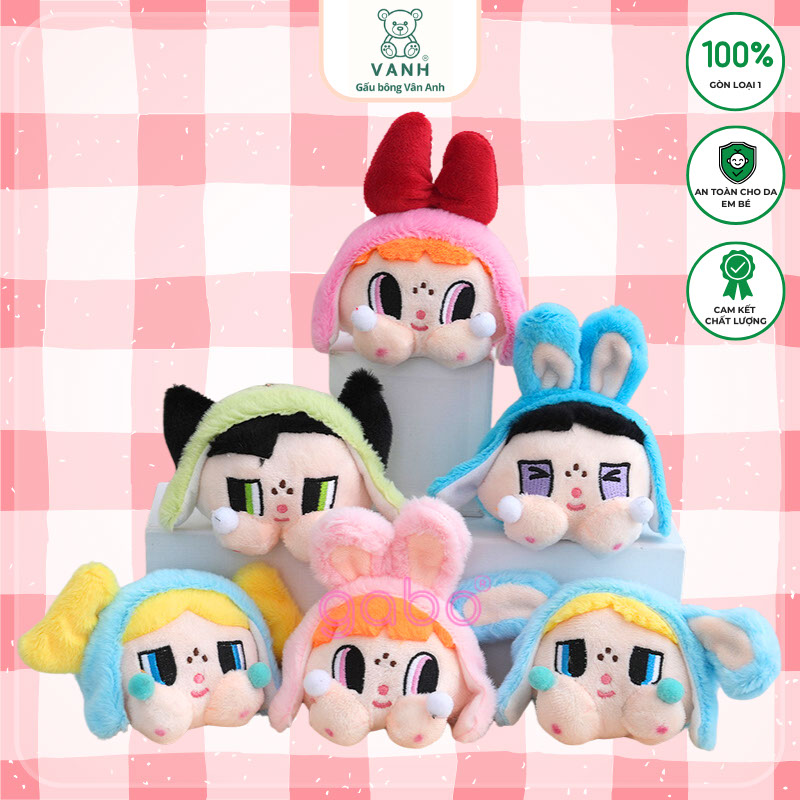 Xưởng sản xuất kinh doanh thú bông quà tặng Quảng Châu cao cấp Móc Khoá Babycry - Móc Balo Crybaby Búp Bê