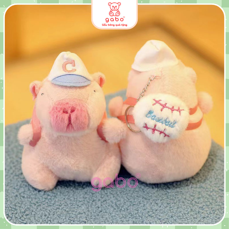 Xưởng sản xuất kinh doanh thú bông quà tặng Quảng Châu cao cấp Móc Khoá Capybara Rút Mũi, Chuột Lang Rút Mũi