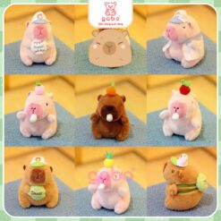 Móc Khoá Capybara Rút Mũi, Chuột Lang Rút Mũi 3 Móc Khoá Capybara Rút Mũi, Chuột Lang Rút Mũi