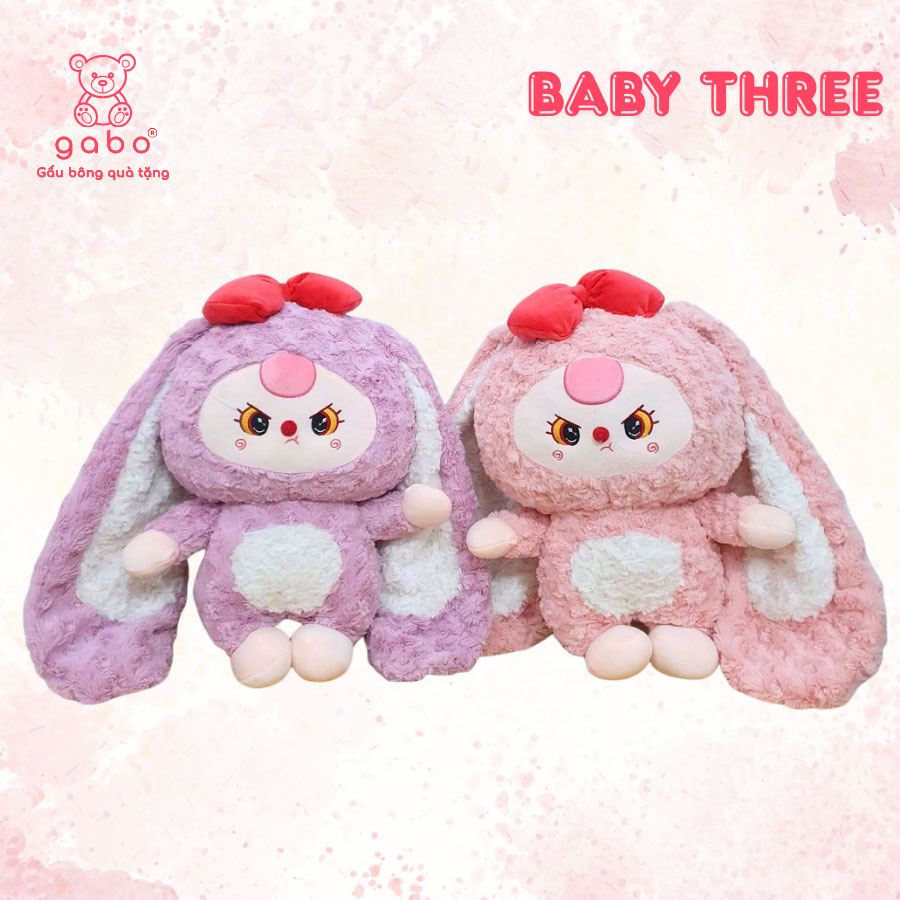 Gấu Bông Baby Three Đầu To Cute - Bé Ba Thỏ 400% Tai Cụp 14 Gấu Bông Baby Three Đầu To Cute - Bé Ba Thỏ 400% Tai Cụp
