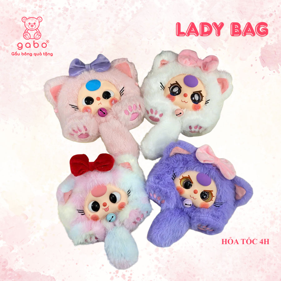 🐠 Tổng Hợp Các Siêu Phẩm Gấu Bông "Nhà Làm" Độc Quyền 🐠 : Từ Mèo Thần Tài Đến Bộ Sưu Tập Thỏ Thị Trấn 2026 6 Túi Mù Bé Ba Baby Three Mèo Lady Bag - Mắt Ngẫu Nhiên