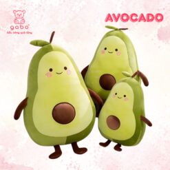 Gấu Bông Bơ Dài, Gối Ôm Bơ Gối Ôm Cho Bé Gối Ôm Dài Cute, Gấu bông quả bơ tròn