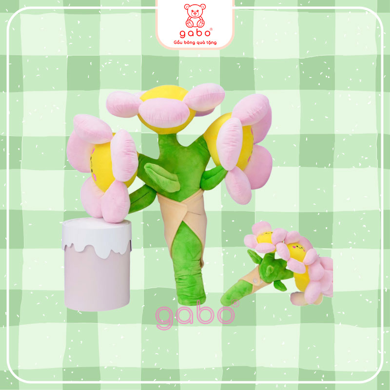 🧸 Gấu Bông Hoa Mặt Cười – Món Quà Dễ Thương Khiến Ai Cũng Phải Mỉm Cười 🌼 5 hoa cúc mặt trời
