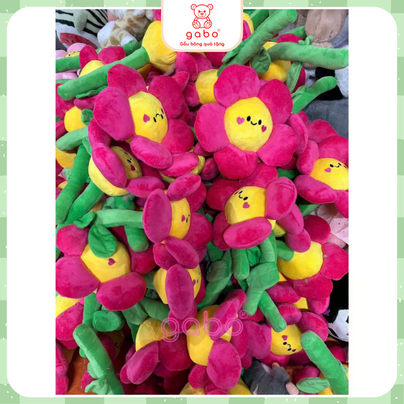 Gấu Bông Hoa Cúc Mặt Cười, Nhồi Bông Xinh Xắn, Gấu Bông Hoa Mặt Cười Khổng Lồ