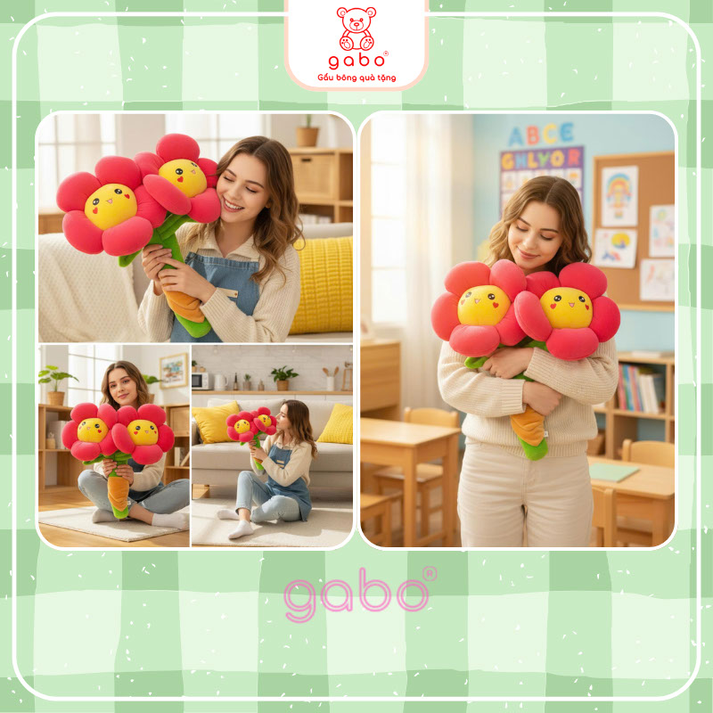 Xưởng sản xuất kinh doanh thú bông quà tặng Quảng Châu cao cấp hoa cúc mặt trời