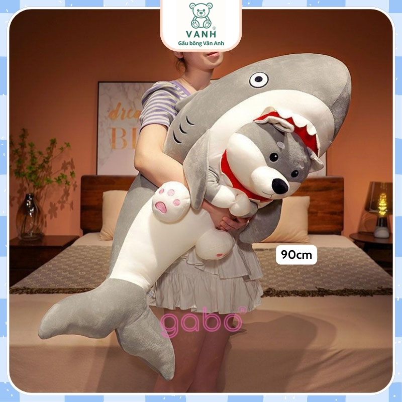 Gấu Bông Cá Mập Mặt Chó Husky, Cá Mập Mặt Gấu 11 Gấu Bông Cá Mập Mặt Chó Husky, Cá Mập Mặt Gấu