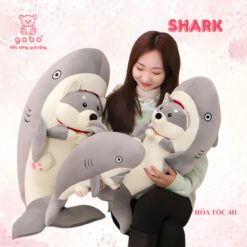 Gấu Nhồi Bông Cá Mập Mặt Chó Husky, Cá Mập Mặt Gấu