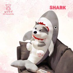 Gấu Nhồi Bông Cá Mập Mặt Chó Husky, Cá Mập Mặt Gấu