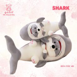 Gấu Nhồi Bông Cá Mập Mặt Chó Husky, Cá Mập Mặt Gấu
