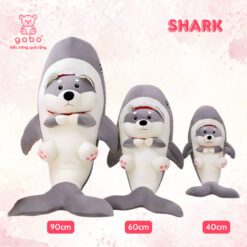 Gấu Nhồi Bông Cá Mập Mặt Chó Husky, Cá Mập Mặt Gấu