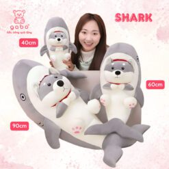 Gấu Nhồi Bông Cá Mập Mặt Chó Husky, Cá Mập Mặt Gấu