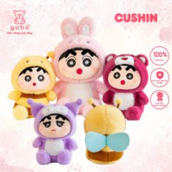 Gấu Bông Cushin Cosplay, Shin Mặc Đồ Ong, Cu shin Gấu Dâu