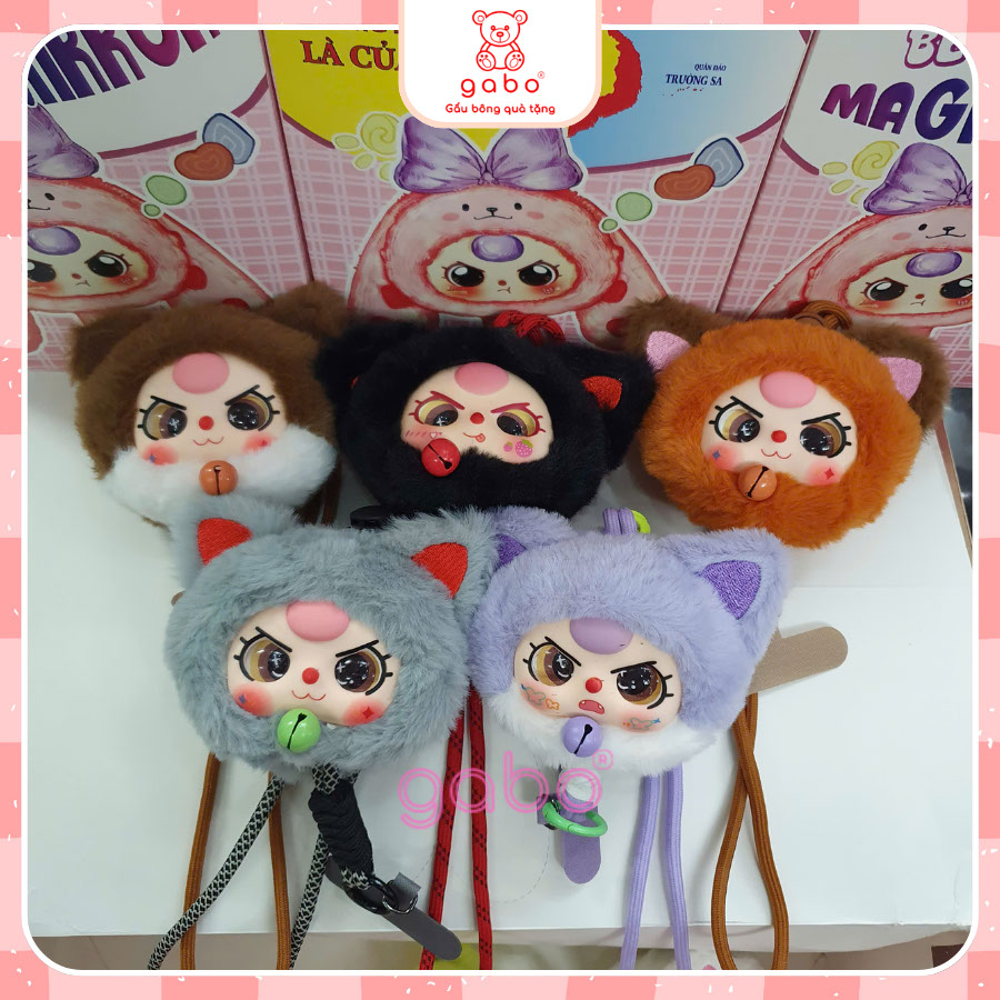 Xưởng sản xuất kinh doanh thú bông quà tặng Quảng Châu cao cấp Blind Box Baby Three Dây Đeo Điện Thoại Hàng VN