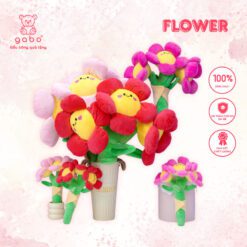 Gấu Bông Hoa Cúc Mặt Cười, Nhồi Bông Xinh Xắn, Gấu Bông Hoa Mặt Cười Khổng Lồ