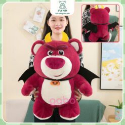 Gấu Bông Gấu Dâu Ác Quỷ Mặc Đồ Halloween - Lotso Batman 6 gau dau ac quy 2
