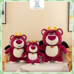 Gấu Bông Gấu Dâu Ác Quỷ Mặc Đồ Halloween - Lotso Batman 4 gau dau ac quy 4