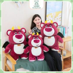 Gấu Bông Gấu Dâu Ác Quỷ Mặc Đồ Halloween - Lotso Batman 2 gau dau ac quy 6