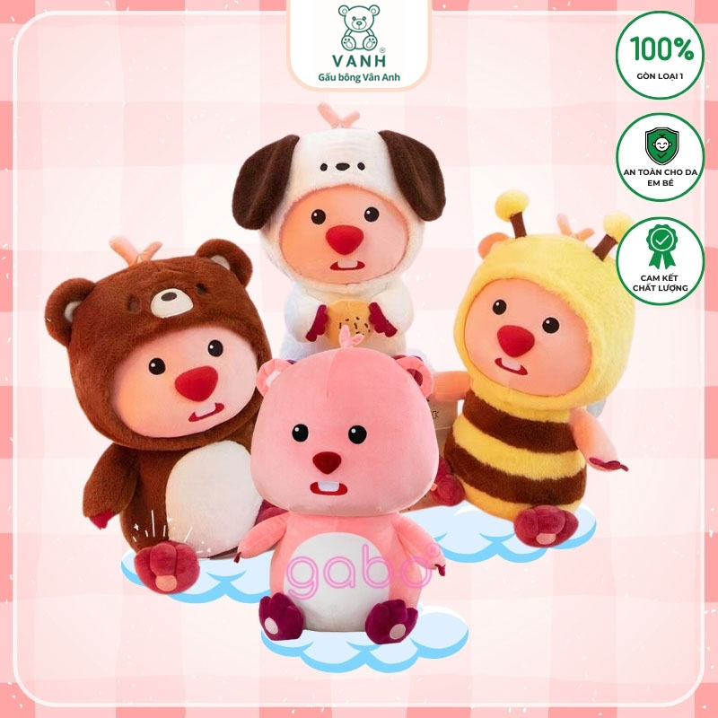 Xưởng sản xuất kinh doanh thú bông quà tặng Quảng Châu cao cấp Gấu bông Loopy Cosplay Cute Đáng Yêu Đồ Chơi Nhồi Bông