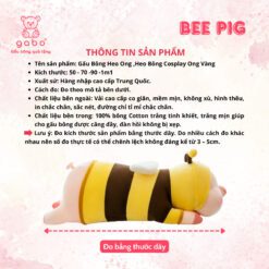 Gấu Bông Heo Ong - Heo Bông Cosplay Ong Vàng