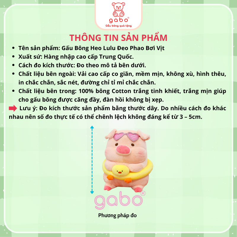 Gấu Bông Heo Lulu Đeo Phao Bơi Vịt, Gấu Bông Heo Đi Biển Ôm Phao Vịt Đeo Kính Gấu Bông Heo Lulu Đeo Phao Bơi Vịt, Gấu Bông Heo Đi Biển Ôm Phao Vịt Đeo Kính