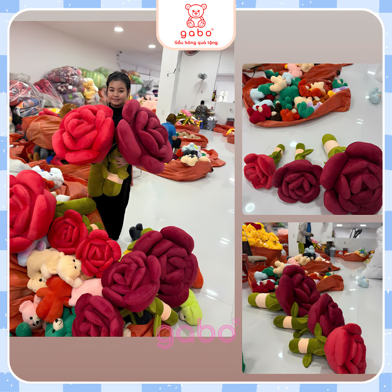 Bông hoa hồng khổng lồ - 5 Bông Hoa Hồng Khổng Lồ 80cm 🌹– Quà Tặng Người Yêu Đầy Ngọt Ngào, Valentine, Sinh Nhật