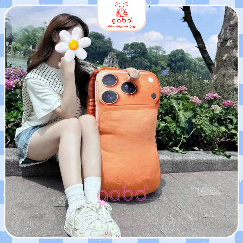 🧸 Gấu Bông IPhone 17 Pro Max Cam Sa Mạc – Món Quà Độc Lạ Chỉ Có Tại Gabo 4 gấu bông iphone 17 pro max cam sa mạc