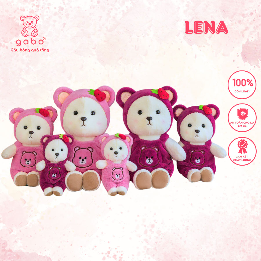 Gấu Bông Gấu Teddy Lena Cosplay Gấu Dâu