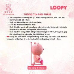 Gấu bông Loopy Cosplay Cute Đáng Yêu Đồ Chơi Nhồi Bông