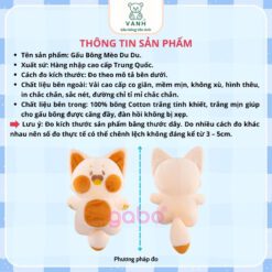 Gấu Bông Mèo Du Du - Du Du Cute Siêu Hot. 7 Gấu Bông Mèo Du Du - Du Du Cute Siêu Hot.