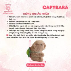 Móc Khoá Capybara Rút Mũi, Chuột Lang Rút Mũi