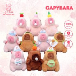 Móc Khoá Capybara Rút Mũi, Chuột Lang Rút Mũi