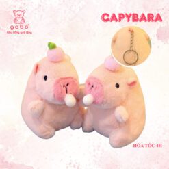 Móc Khoá Capybara Rút Mũi, Chuột Lang Rút Mũi