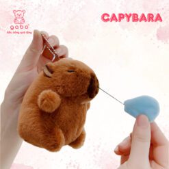 Móc Khoá Capybara Rút Mũi, Chuột Lang Rút Mũi